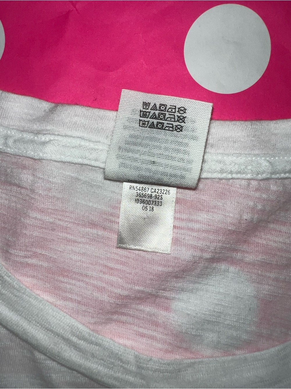 VS PINK Size XS Rainbow Checkered Logo Campus Tee. - Picture 5 of 6